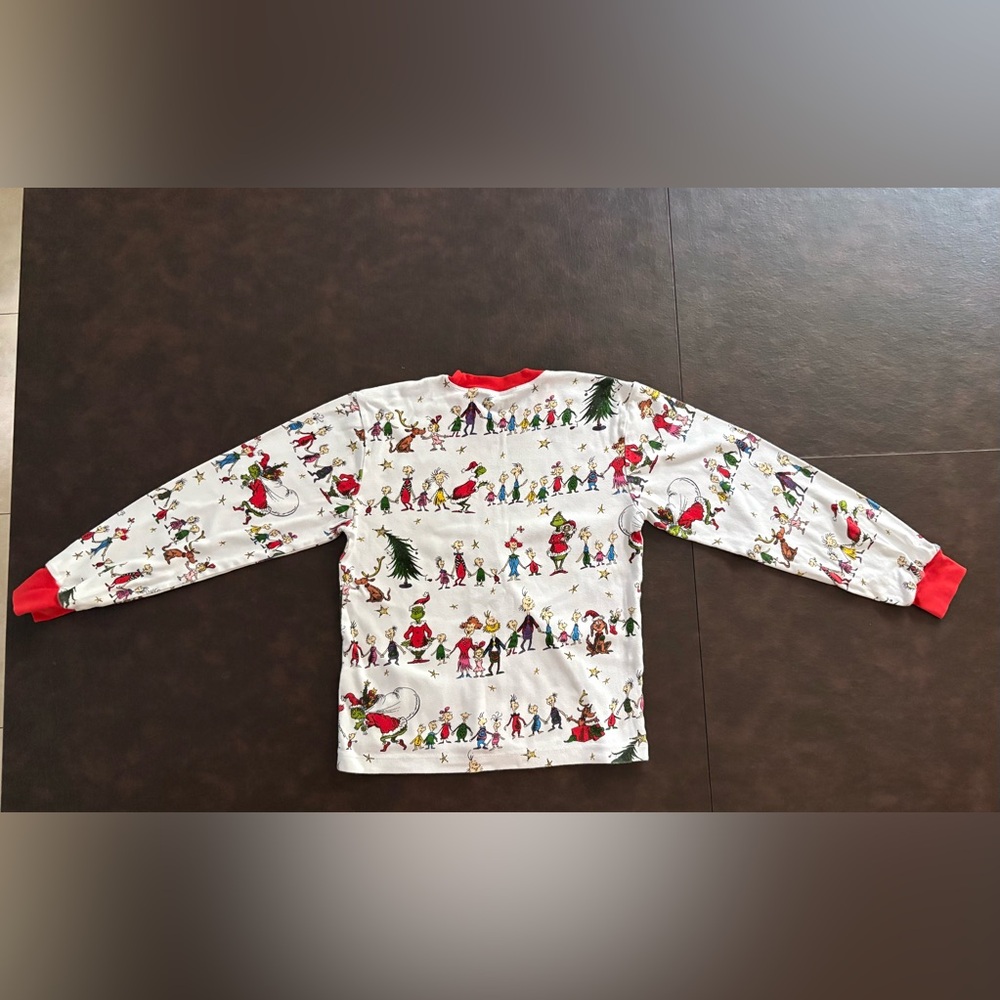 Pottery Barn Kids, Dr. Seuss Grinch, 2 piece pajama set, Adult Small